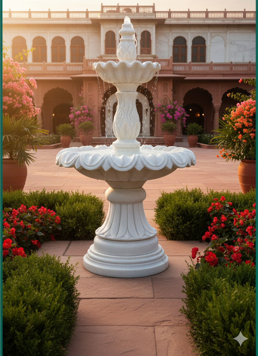 Marble Elephant Figurine