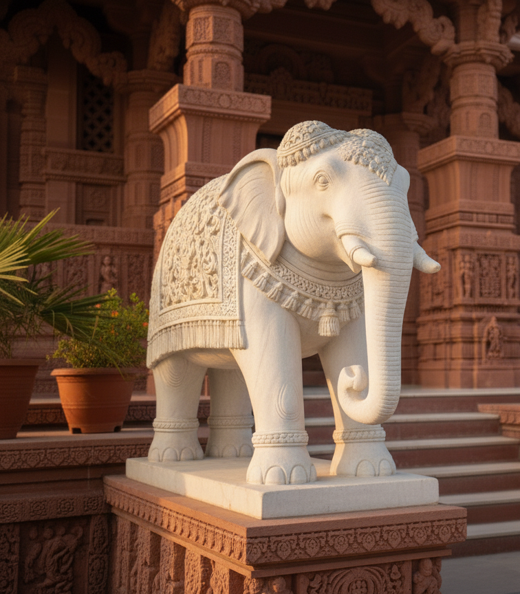 Marble Peacock Artwork