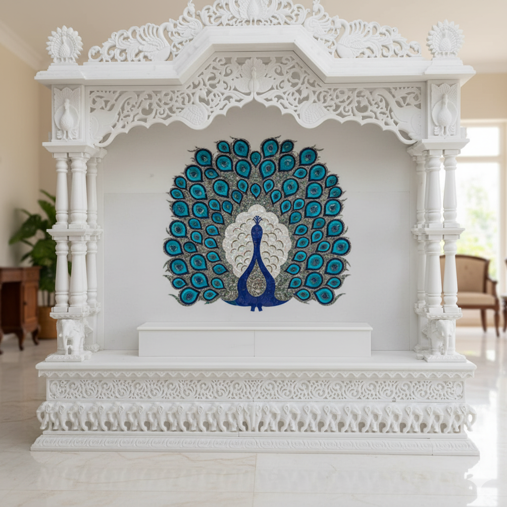 Carved Marble Mandir